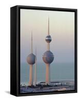 Water Towers, Kuwait City, Kuwait, Middle East-Peter Ryan-Framed Stretched Canvas