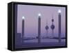 Water Towers, Kuwait City, Kuwait, Middle East-Peter Ryan-Framed Stretched Canvas