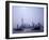 Water Traffic along Huangpu River Passing Oriental TV Tower and Pudong Skyline, Shanghai, China-Paul Souders-Framed Premium Photographic Print