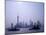 Water Traffic along Huangpu River Passing Oriental TV Tower and Pudong Skyline, Shanghai, China-Paul Souders-Mounted Premium Photographic Print