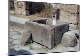 Water Trough, Pompeii, Campania, Italy-Walter Rawlings-Mounted Photographic Print