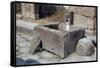 Water Trough, Pompeii, Campania, Italy-Walter Rawlings-Framed Stretched Canvas