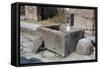 Water Trough, Pompeii, Campania, Italy-Walter Rawlings-Framed Stretched Canvas