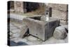 Water Trough, Pompeii, Campania, Italy-Walter Rawlings-Stretched Canvas