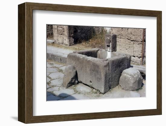 Water Trough, Pompeii, Campania, Italy-Walter Rawlings-Framed Photographic Print