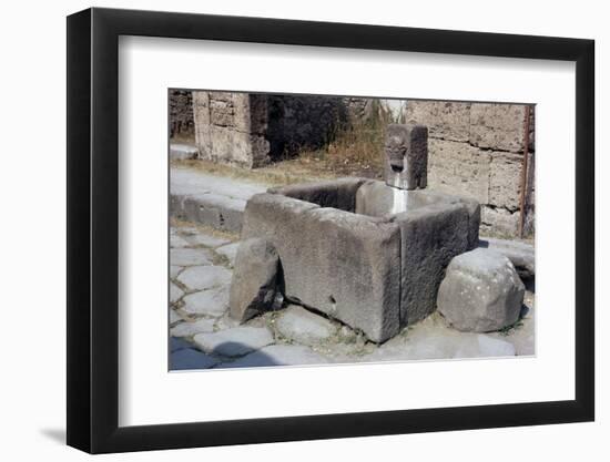 Water Trough, Pompeii, Campania, Italy-Walter Rawlings-Framed Photographic Print