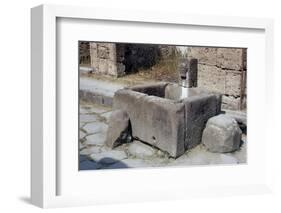 Water Trough, Pompeii, Campania, Italy-Walter Rawlings-Framed Photographic Print