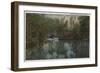 Water View of Tomoka River & Marsh, Florida - Florida-Lantern Press-Framed Art Print