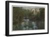 Water View of Tomoka River & Marsh, Florida - Florida-Lantern Press-Framed Art Print