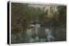 Water View of Tomoka River & Marsh, Florida - Florida-Lantern Press-Stretched Canvas