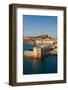 Water view of Torre della Linguell, Portoferraio, Province of Livorno, on the island of Elba in...-null-Framed Photographic Print