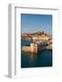 Water view of Torre della Linguell, Portoferraio, Province of Livorno, on the island of Elba in...-null-Framed Photographic Print