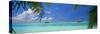 Water Villas and Tropical Lagoon, Maldives, Indian Ocean, Asia-Sakis Papadopoulos-Stretched Canvas