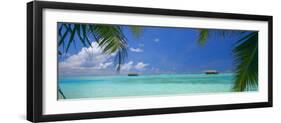 Water Villas and Tropical Lagoon, Maldives, Indian Ocean, Asia-Sakis Papadopoulos-Framed Photographic Print