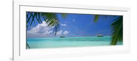 Water Villas and Tropical Lagoon, Maldives, Indian Ocean, Asia-Sakis Papadopoulos-Framed Photographic Print