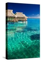 Water Villas over Tropical Coral Reef-Martin Valigursky-Stretched Canvas