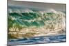 Water Wedge-Super powerful breaking ocean wave, Kauai, Hawaii-Mark A Johnson-Mounted Photographic Print