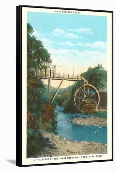 Water Wheel, Great Smoky Mountains, Tennessee-null-Framed Stretched Canvas