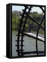 Water Wheels on the Orontes River, Hama, Syria, Middle East-Christian Kober-Framed Stretched Canvas