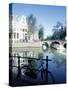 Water with Reflections, Amsterdam-Peter Adams-Stretched Canvas