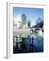 Water with Reflections, Amsterdam-Peter Adams-Framed Photographic Print