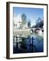 Water with Reflections, Amsterdam-Peter Adams-Framed Photographic Print