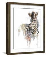 Water Zebra-Patricia Pinto-Framed Art Print