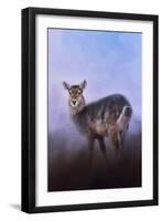 Waterbuck in Winter-Jai Johnson-Framed Giclee Print