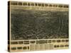 Waterbury, Connecticut - Panoramic Map-Lantern Press-Stretched Canvas