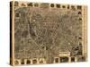 Waterbury, Connecticut - Panoramic Map-Lantern Press-Stretched Canvas