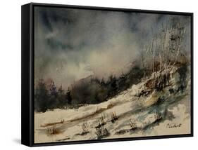 Watercolor 051207-Pol Ledent-Framed Stretched Canvas