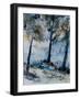 Watercolor 080108-Pol Ledent-Framed Art Print