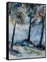 Watercolor 080108-Pol Ledent-Framed Stretched Canvas