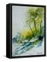 Watercolor 181207-Pol Ledent-Framed Stretched Canvas