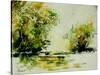 Watercolor 210407-Pol Ledent-Stretched Canvas