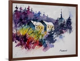 Watercolor 231207-Pol Ledent-Framed Art Print