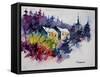 Watercolor 231207-Pol Ledent-Framed Stretched Canvas