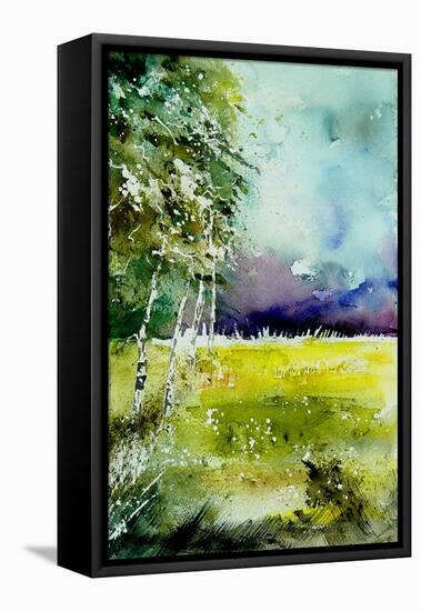 Watercolor 256-Pol Ledent-Framed Stretched Canvas