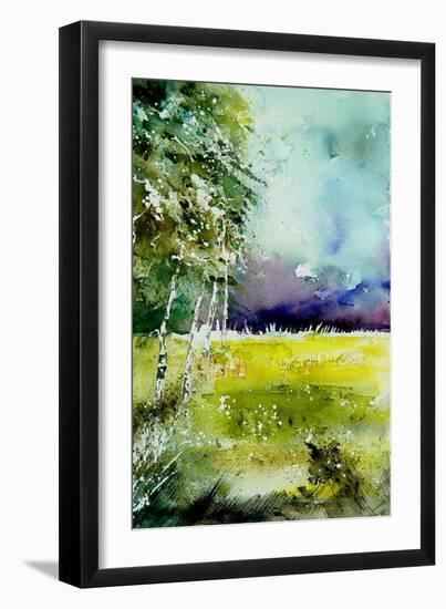 Watercolor 256-Pol Ledent-Framed Art Print