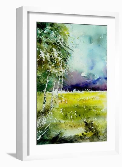 Watercolor 256-Pol Ledent-Framed Art Print