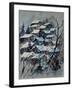 Watercolor 4121132 Snow Landscape-Pol Ledent-Framed Art Print