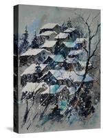 Watercolor 4121132 Snow Landscape-Pol Ledent-Stretched Canvas