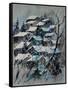 Watercolor 4121132 Snow Landscape-Pol Ledent-Framed Stretched Canvas