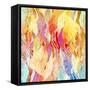 Watercolor a Retro Background of Abstract Elements-Tanor-Framed Stretched Canvas