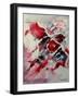 Watercolor abstract 050407-Pol Ledent-Framed Art Print