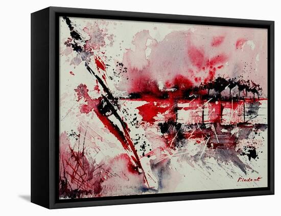 Watercolor Abstract 545-Pol Ledent-Framed Stretched Canvas