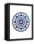 Watercolor Abstract Indigo-Jace Grey-Framed Stretched Canvas