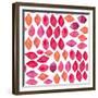 Watercolor Abstract Seamless Pattern-Ajgul-Framed Premium Giclee Print