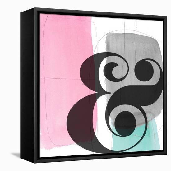 Watercolor Ampersand-Lanie Loreth-Framed Stretched Canvas