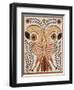 Watercolor and Ink Decorated Drawing of Intertwined Parrots-Rudolph Landes-Framed Giclee Print